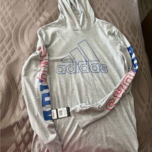 Adidas Gray Heather Hoodie